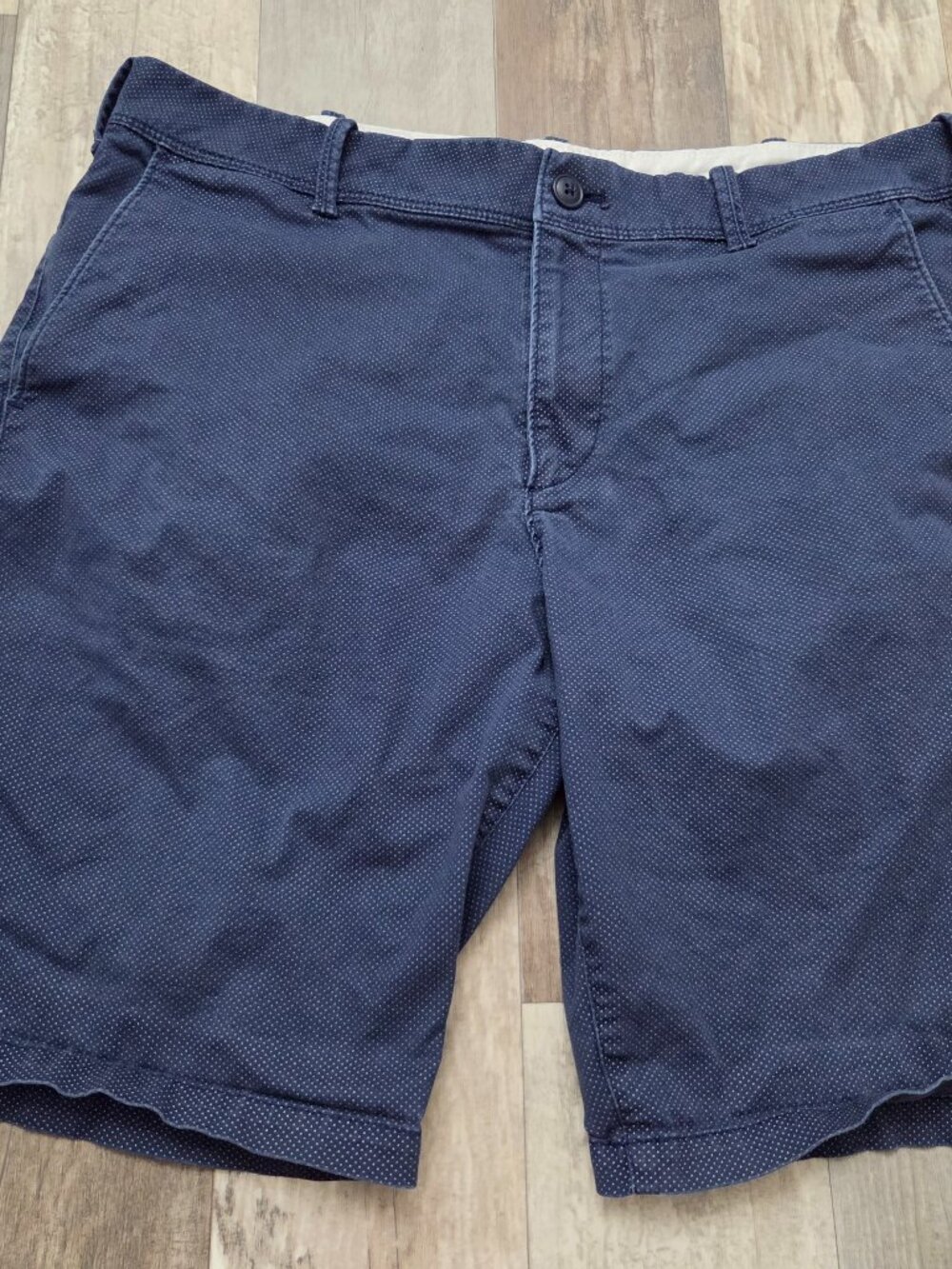Express Chino Shorts Mens 32 Blue Navy Cotton Flat Front Pockets Golf